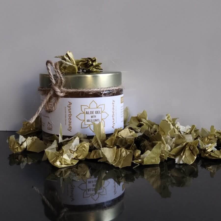 ALOE VERA GEL WITH GOLDEN LEAVES - Image 2
